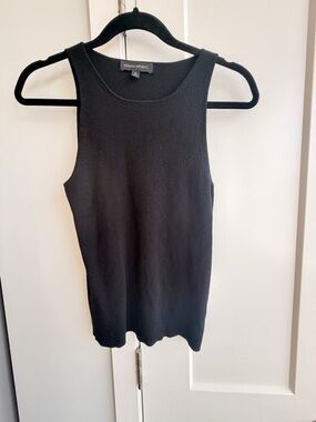Banana Republic Women's Black Ribbed Sleeveless Tank